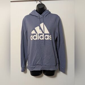 Women's Adidas Logo Violet Lilac Pullover Hoodie Size Medium